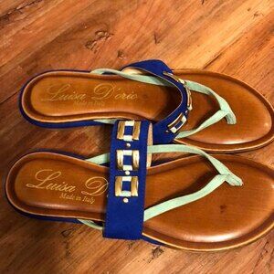 Luisa D’orio sandals size 8 NWOT flawed*